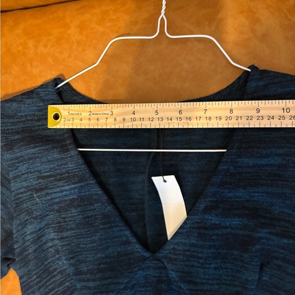 paper moon dress Women Flutter Sleeve Blue NEW TAGS Size M V-neck Designer - Picture 11 of 12